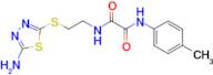 N-{2-[(5-amino-1,3,4-thiadiazol-2-yl)thio]ethyl}-N'-(4-methylphenyl)ethanediamide