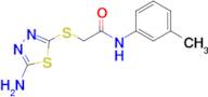 2-[(5-amino-1,3,4-thiadiazol-2-yl)thio]-N-(3-methylphenyl)acetamide