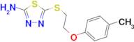 5-{[2-(4-methylphenoxy)ethyl]thio}-1,3,4-thiadiazol-2-amine