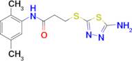 3-[(5-amino-1,3,4-thiadiazol-2-yl)thio]-N-(2,5-dimethylphenyl)propanamide
