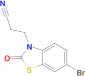 3-(6-bromo-2-oxo-1,3-benzothiazol-3(2H)-yl)propanenitrile