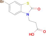 3-(6-bromo-2-oxo-1,3-benzothiazol-3(2H)-yl)propanoic acid