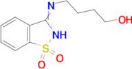 4-[(1,1-dioxido-1,2-benzisothiazol-3-yl)amino]butan-1-ol