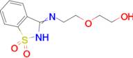 2-{2-[(1,1-dioxido-1,2-benzisothiazol-3-yl)amino]ethoxy}ethanol