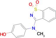 4-[(1,1-dioxido-1,2-benzisothiazol-3-yl)(methyl)amino]phenol