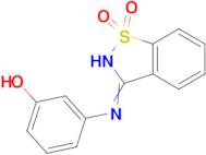 3-[(1,1-dioxido-1,2-benzisothiazol-3-yl)amino]phenol