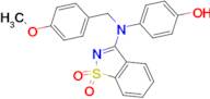 4-[(1,1-dioxido-1,2-benzisothiazol-3-yl)(4-methoxybenzyl)amino]phenol