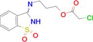 3-[(1,1-dioxido-1,2-benzisothiazol-3-yl)amino]propyl chloroacetate