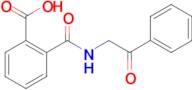 2-{[(2-oxo-2-phenylethyl)amino]carbonyl}benzoic acid