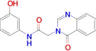 N-(3-hydroxyphenyl)-2-(4-oxoquinazolin-3(4H)-yl)acetamide