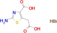 2-amino-5-(carboxymethyl)-1,3-thiazole-4-carboxylic acid hydrobromide