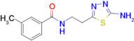 N-[2-(5-amino-1,3,4-thiadiazol-2-yl)ethyl]-3-methylbenzamide