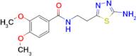 N-[2-(5-amino-1,3,4-thiadiazol-2-yl)ethyl]-3,4-dimethoxybenzamide