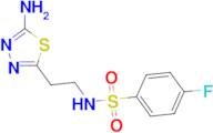 N-[2-(5-amino-1,3,4-thiadiazol-2-yl)ethyl]-4-fluorobenzenesulfonamide