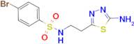 N-[2-(5-amino-1,3,4-thiadiazol-2-yl)ethyl]-4-bromobenzenesulfonamide