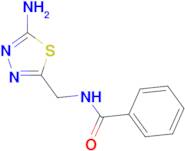 N-[(5-amino-1,3,4-thiadiazol-2-yl)methyl]benzamide