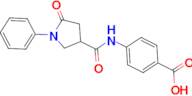 4-{[(5-oxo-1-phenylpyrrolidin-3-yl)carbonyl]amino}benzoic acid