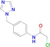 2-chloro-N-[4-(1H-1,2,4-triazol-1-ylmethyl)phenyl]acetamide