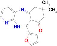 10-(2-furyl)-7,7-dimethyl-5,6,7,8,10,11-hexahydro-9H-pyrido[3,2-b][1,4]benzodiazepin-9-one