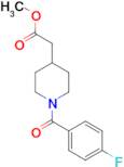 methyl [1-(4-fluorobenzoyl)piperidin-4-yl]acetate