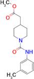 methyl (1-{[(3-methylphenyl)amino]carbonyl}piperidin-4-yl)acetate