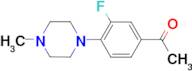 1-[3-fluoro-4-(4-methylpiperazin-1-yl)phenyl]ethanone