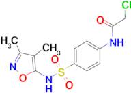 2-chloro-N-(4-{[(3,4-dimethylisoxazol-5-yl)amino]sulfonyl}phenyl)acetamide