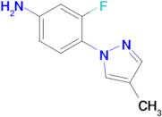 [3-fluoro-4-(4-methyl-1H-pyrazol-1-yl)phenyl]amine