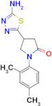 4-(5-amino-1,3,4-thiadiazol-2-yl)-1-(2,4-dimethylphenyl)pyrrolidin-2-one