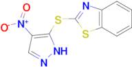 2-[(4-nitro-1H-pyrazol-3-yl)thio]-1,3-benzothiazole