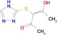 3-(4H-1,2,4-triazol-3-ylthio)pentane-2,4-dione