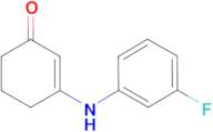 3-[(3-fluorophenyl)amino]cyclohex-2-en-1-one