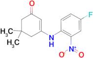 3-[(4-fluoro-2-nitrophenyl)amino]-5,5-dimethylcyclohex-2-en-1-one