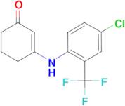 3-{[4-chloro-2-(trifluoromethyl)phenyl]amino}cyclohex-2-en-1-one