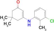 3-[(3-chloro-2-methylphenyl)amino]-5,5-dimethylcyclohex-2-en-1-one