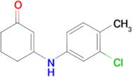 3-[(3-chloro-4-methylphenyl)amino]cyclohex-2-en-1-one