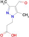 3-(4-formyl-3,5-dimethyl-1H-pyrazol-1-yl)propanoic acid