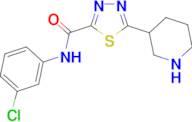 N-(3-chlorophenyl)-5-piperidin-3-yl-1,3,4-thiadiazole-2-carboxamide