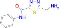 5-(aminomethyl)-N-phenyl-1,3,4-thiadiazole-2-carboxamide