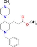 methyl 3-[1-benzyl-4-(4-methylpiperazin-1-yl)piperidin-3-yl]propanoate oxalate