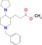 methyl 3-(1-benzyl-4-pyrrolidin-1-ylpiperidin-3-yl)propanoate oxalate