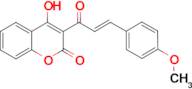 4-hydroxy-3-[(2E)-3-(4-methoxyphenyl)prop-2-enoyl]-2H-chromen-2-one