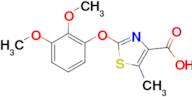 2-(2,3-dimethoxyphenoxy)-5-methyl-1,3-thiazole-4-carboxylic acid