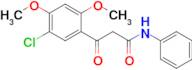 3-(5-chloro-2,4-dimethoxyphenyl)-3-oxo-N-phenylpropanamide