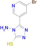 4-amino-5-(5-bromopyridin-3-yl)-4H-1,2,4-triazole-3-thiol