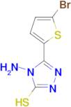 4-amino-5-(5-bromo-2-thienyl)-4H-1,2,4-triazole-3-thiol