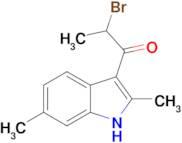 2-bromo-1-(2,6-dimethyl-1H-indol-3-yl)propan-1-one