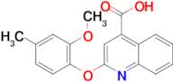 2-(2-methoxy-4-methylphenoxy)quinoline-4-carboxylic acid