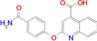 2-[4-(aminocarbonyl)phenoxy]quinoline-4-carboxylic acid