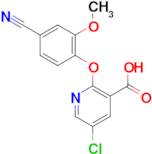 5-chloro-2-(4-cyano-2-methoxyphenoxy)nicotinic acid
